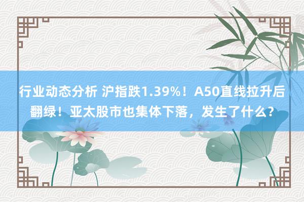 行业动态分析 沪指跌1.39%！A50直线拉升后翻绿！亚太股市也集体下落，发生了什么？